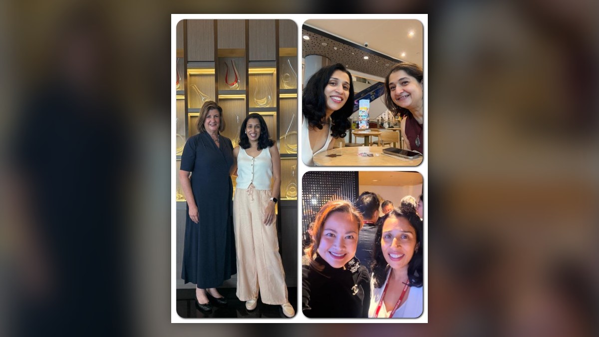 Dr Anuradha Rao with Clar Rosso and friends at Meet Up Monday